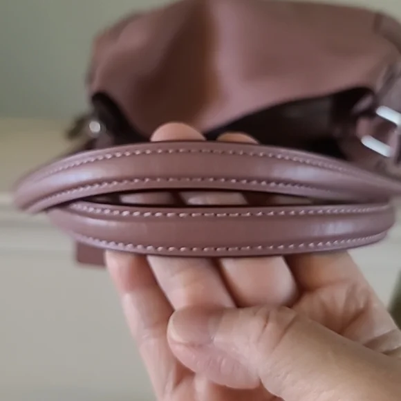 Edie Shoulder Bag with Tea Rose Tooling Mauve